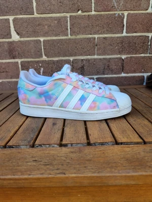$45 • Buy Adidas Tie Die Superstar Shoes Size 9.5 