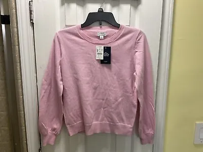 J. Crew Cotton-Blend Puff-Sleeve Sweater Size S NWT • $12.50