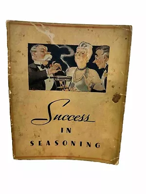 1934 Lea & Perrins Success In Seasoning Vintage Cookbook  • $5.99