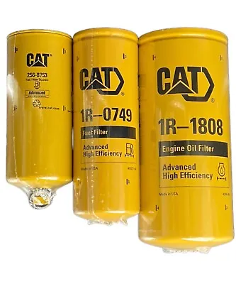 $134 • Buy CAT ENGINE Filter Kit 1R-1808, 1R-0749, 256-8753 Fits 3406, C11, C12, C13, C15