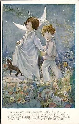 Dreams And Fairies Jackie Joan Elves Lilian Govey Humphrey Miller Postcard X13 • $15.95