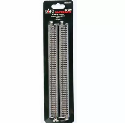 Kato N Scale ~ UniTrack ~ 248mm 9 3/4″ Straight Track S248 (4 Pcs) 20-000 • $9.82