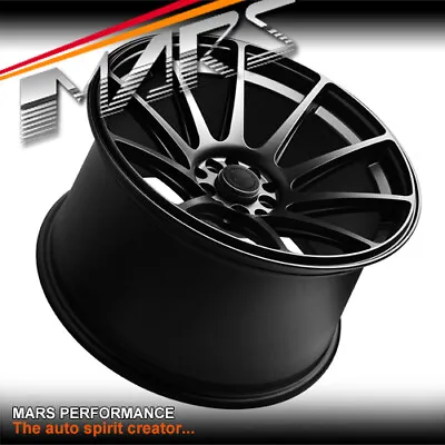 MARS MP-MS Matt Black Concave 18 Inch JDM Stag Alloy Wheels Rims 5x100 5x114.3 • $1499.99