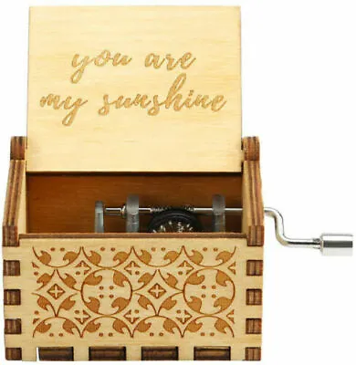 $7.89 • Buy Wooden Music Box Mom/Dad To Daughter -You Are My Sunshine Best Gifts For Kids