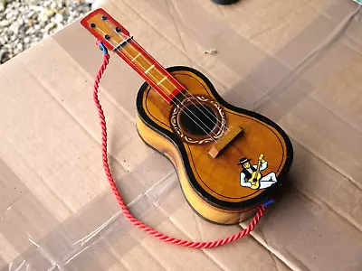 £3.99 • Buy Superb Pretty Musical Wooden Guitar Jewellery Trinket Music Box Display
