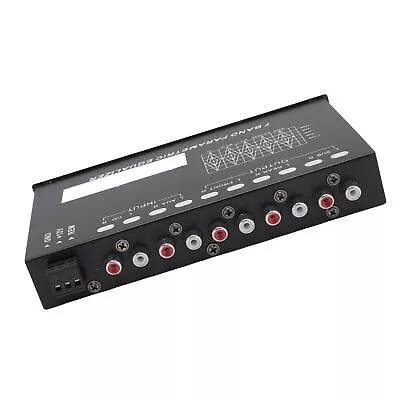 7 Band Sound Equalizer Adjustable CD AUX Input Select Car Amplifier Graphic REL • £29.10