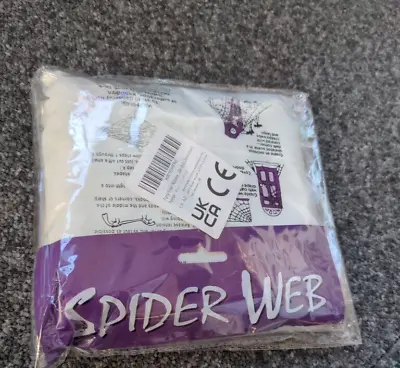 Halloween Decoration Spider Web Spiders Stretchable Cobweb Spooky • £3.75