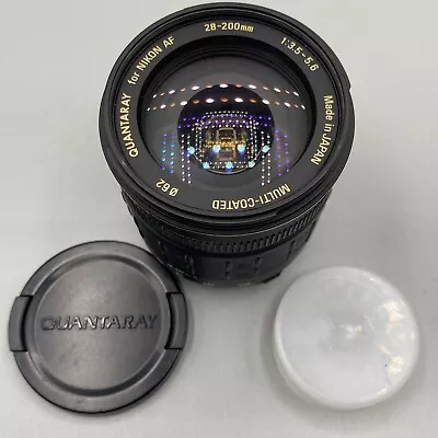 Quantaray AF 28-200mm D F/3.5-5.6 Aspherical IF Lens For Nikon Used EUC • $32.88