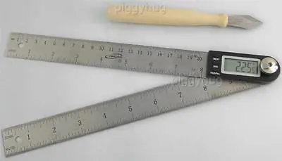 IGaging Electronic Digital Protractor 10 Miter Gauge Angle Ruler Lithium Battery • $19.99