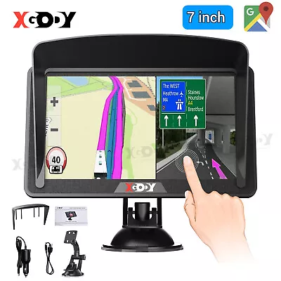 XGODY 7'' Truck Car GPS Navigation 8GB+256MB AU Map Full 2.5D Glass Touch Screen • $74.48