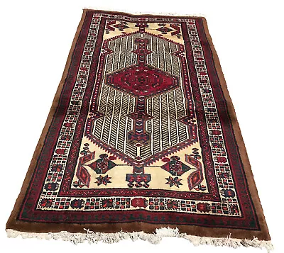 RUG 148 ANTIQUE Hand Knotted Wool Rug VERY FINE  • $399