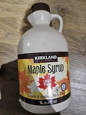 Kirkland Signature 100% Pure Grade A Amber Maple Syrup 1L • £12