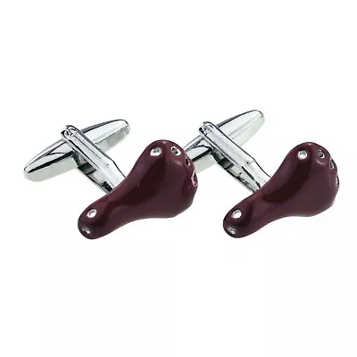 £10.99 • Buy Brown Bike Saddle Cycling Cufflinks Presented In A Cufflink Box X2AJ667