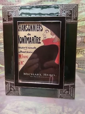 Michael Hero Art Deco Frame 7  X 5.5  With Swarovski Crystal Hand Set • $175