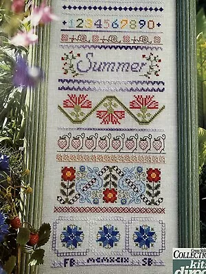 Summer Sampler Stunning Vintage Blackwork & Mixed Stitch Cross Stitch Chart • £2.99