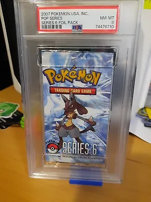 2007 Pokemon Pop Series 6 Sealed Booster Pack Graded PSA 8 NM-MT (cert 74476710) • $119.59