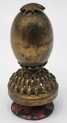 Antique Chinese Mandarin Qing Dynasty Gold Egg Hat Rank Button Finial (RARE) • $299.99