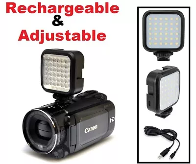 Compact LED Light Kit With Power Set For Canon Vixia HF G50 G70 • $24.85