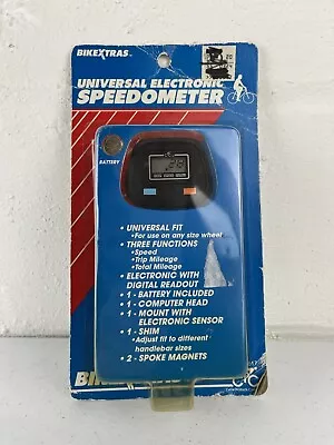 Vintage 1989 Universal Electronic Bicycle Speedometer BikeXtras New Old Stock • $11.95