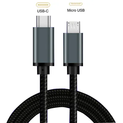 1M Type USB C To Micro USB Cable OTG Sync Data Fast Charging Macbook Pro Cord AU • $9.45