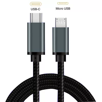 USB C To Micro USB Cable 6ft USB Type-C To Micro B OTG Sync Data Charging Cord • $14.99