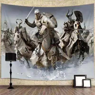 Medieval Knight Extra Large Tapestry Wall Hanging Poster Anime Background Game • $16.50