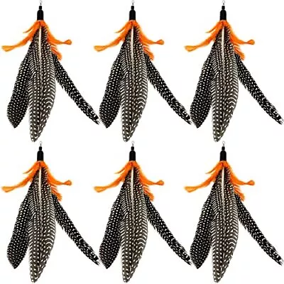 Cat Feather Toys Refills Cat Wand Replacement Feathers 6 PCS Natural Da Bird • $15.28