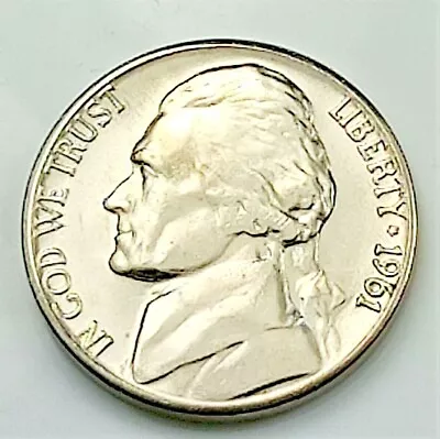 1961 D Jefferson Nickel - Pulled From OBW Roll • $2