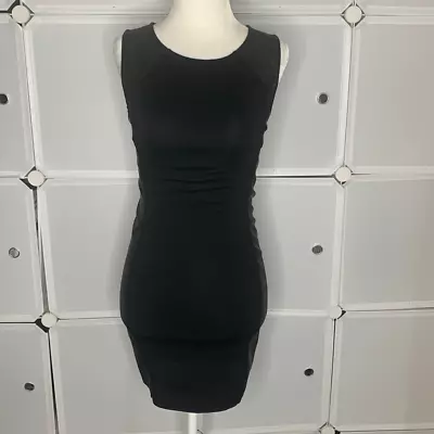 H&M Divided Sleeveless Faux Leather Body Con Dress Size 4 • $18