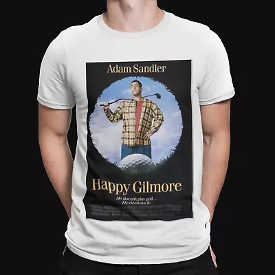 Happy Gilmore T-shirt - Movie Poster 80s Shark Film Retro Yolo Gift TV Funny • £9.59