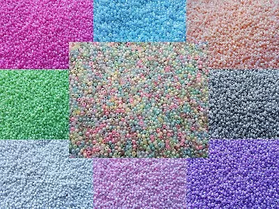 £1.39 • Buy 🎀 SALE 🎀 45g (2700 Beads) Pastel Pearl Glass Seed Beads Size 11/0 2mm