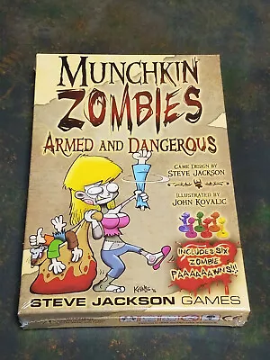 Munchkin Zombies Armed And Dangerous Steve Jackson Games Card Board Game New! • $29.99