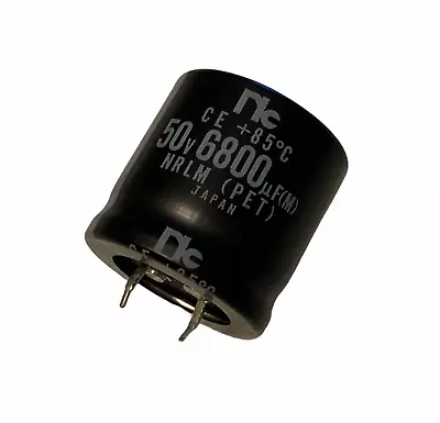 $5.99 • Buy NIPPON Capacitor CAP ALUM 6800UF 6800MF 50V SNAP IN ORIGINAL DC# 0650 RoHS