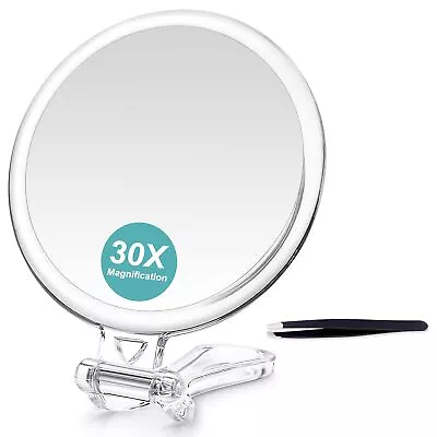 30X Magnifying Mirror Two Sided Mirror 30X/1X Magnification Folding Makeup... • $10.29