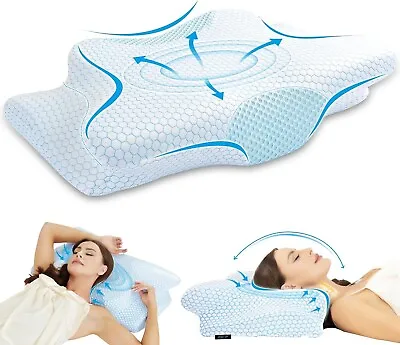 Soft Cervical Pillow For Neck Pain Relief Odorless Memory Foam Pillows Ergonomic • $26.49