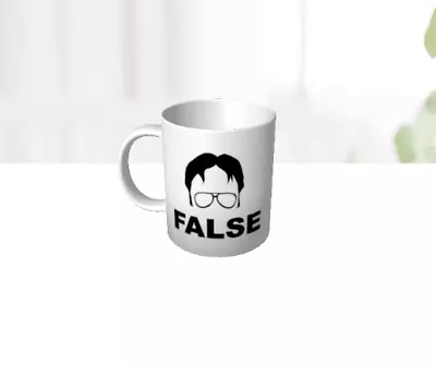 The Office Dwight False 325 Ml Ceramic Mug • $24.95