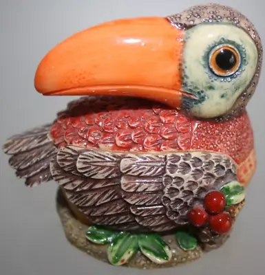 Vintage Toucan Trinket Box Miniature TAI Bird Colorfull Tropical Collectable EUC • $16.50