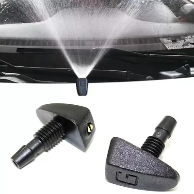 2PCS Car Windscreen Washer Fan-shaped Mist Water Spray Jet Nozzles Parts • $9.99