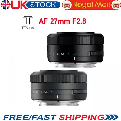 TTArtisan 27mm F2.8 APS-C Auto Focus Lens For Fuji X Mount XF Nikon Z Sony E UK • £125