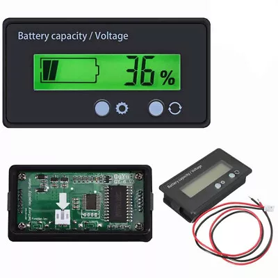 £9.35 • Buy LED Battery Indicator Voltmeter Monitor Level Meter Gauge Lamp Indicator 12V