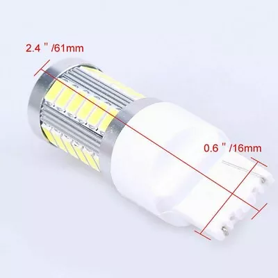 2PC Car Turn Signal Light LED 7440 T20 Reverse Lamp RED 33SMD W21W CANBUS Error • $8.49