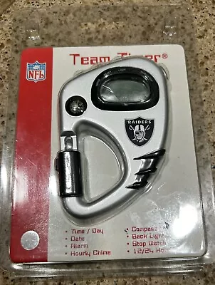 Las Vegas Raiders - NFL Team Timer Clip Compass Stop Watch Time Alarm Date • $4.75