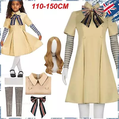 Thriller Movie M3GAN Cosplay Costume Set Girls Megan AI Doll Robots Dress Outfit • $18.98