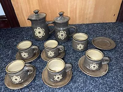 Vintage Pottery Tea Coffee Set - Minton 19th Century Floral Teapot Plates Bowl • £99.99