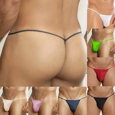 Mens G-String Thong Pouch Panties Micro Bikini T-back Underwear Bikini Briefs UK • £2.99