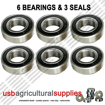 6 X NEW DECK BEARINGS COUNTAX WESTWOOD TRACTOR MOWERS 10806600 SEALS - NEXT DAY • £28.99