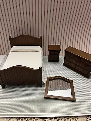 Dollhouse Miniature Bedroom Set 1:12 • $5.50