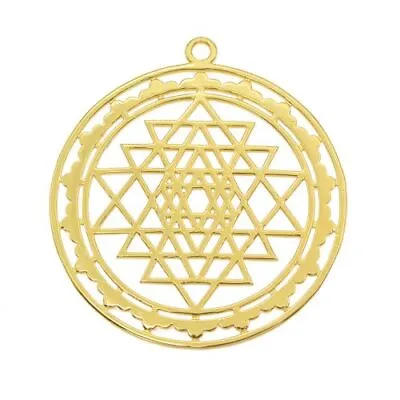 $3.19 • Buy 1PC Sri Yantra Sacred Geometry Pendant Necklace Prosperity Mandala Talisman Accs