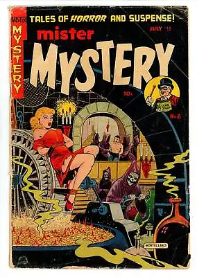 Mister Mystery 6 GD (2.0) Stanley Morse (1952) GGA Horror Bondage • $1988.79