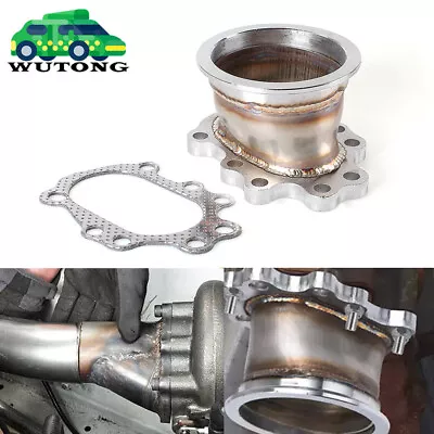 Turbo Adapter Flange T25 T28 GT25 GT28 8 Bolt To 3  V Band Turbo Outlet Downpipe • $26.95